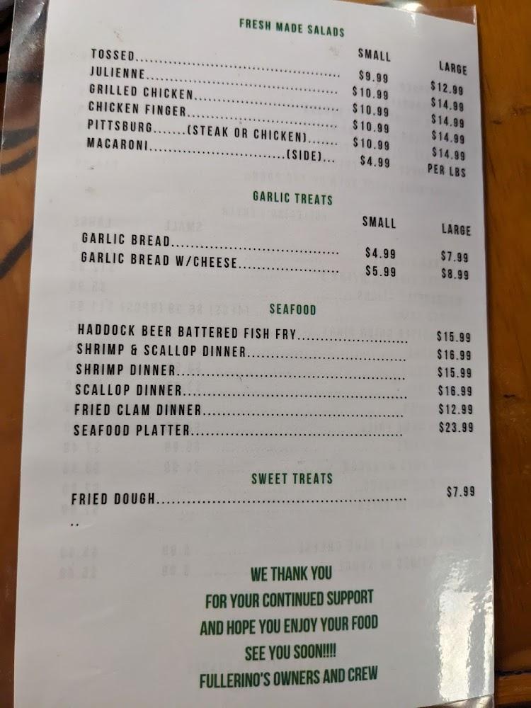 Fullerino's Menu image 2
