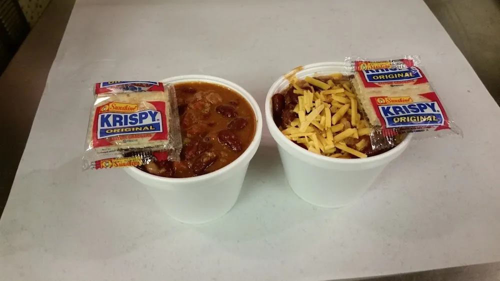 Sweet Chili with and Without Cheddar Cheese on Top